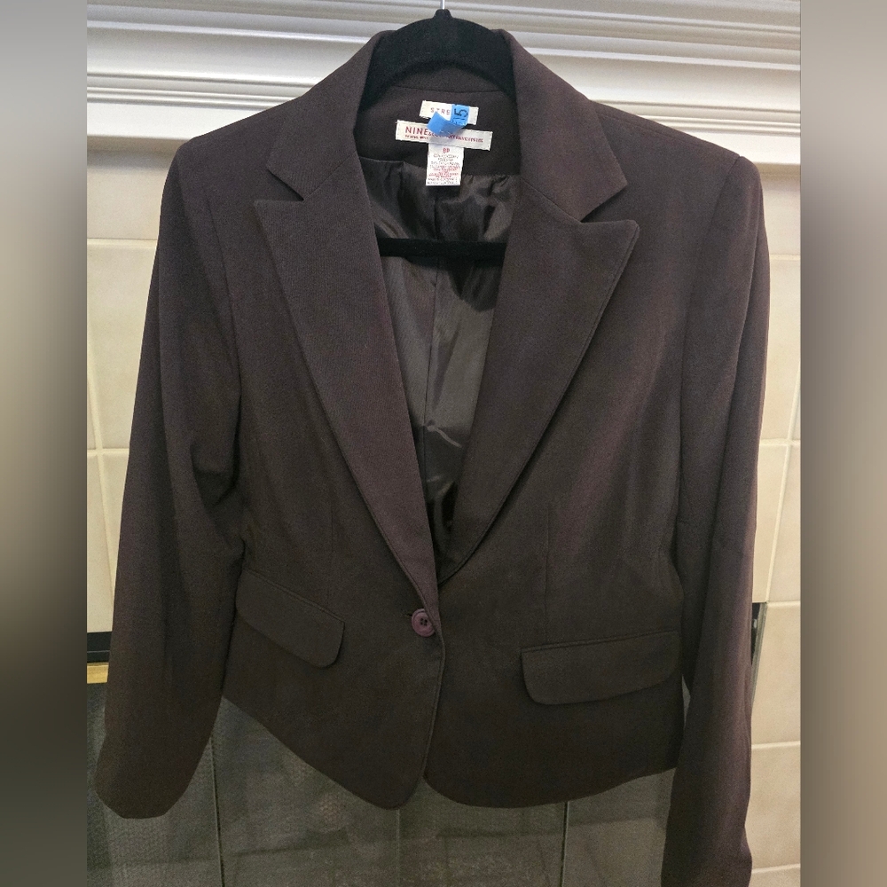 Nine West Women's Dark Brown Suit Jacket
